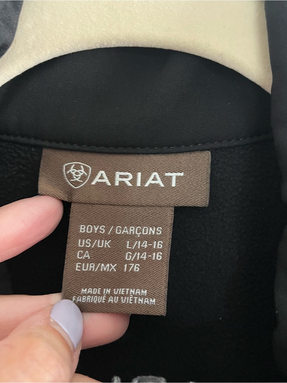 Ariat Vernon 2.0 Softshell Vest Full Zip Pockets Black Youth Boys Large Western - Picture 2 of 8